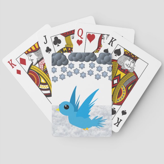 Fågeluppspelningskort Casinokort (Baksidan)