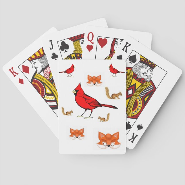 Fågeluppspelningskort Spel Kort (Baksidan)