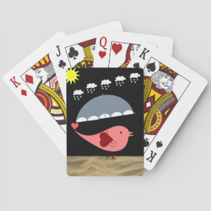 Fågeluppspelningskort Spel Kort