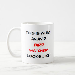 fågelvaktare, levande kaffemugg
