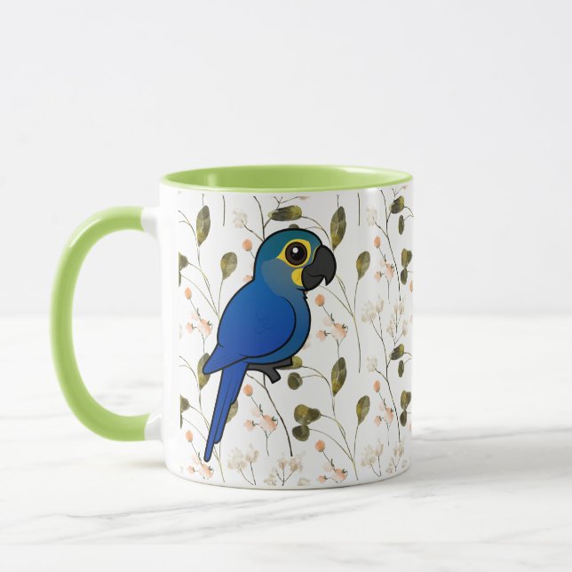 Fågelvänlig Indigo Macaw eller Lears Ara Mugg (Vänster)