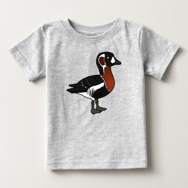 Fågelvänlig rödbröstad gås t shirt (Framsida)