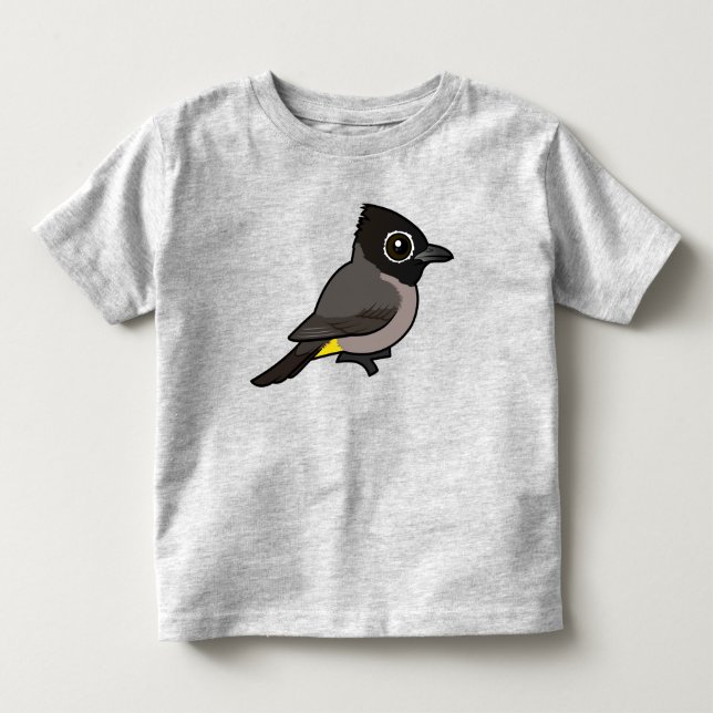 Fågelvänlig Vitögd Bulbul T Shirt (Framsida)