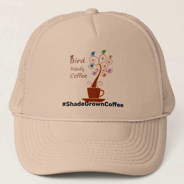 Fågelvänligt kaffe keps (Framsida)