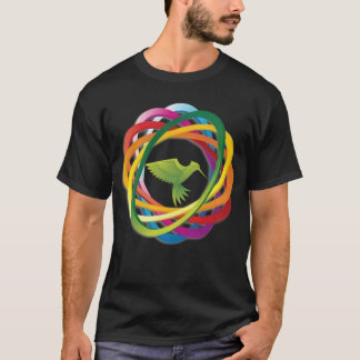 fågelvänner roliga t shirt