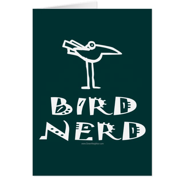 Fågelverksamhet, Fågelskådning, ornitologi Hälsningskort (Framsidan)