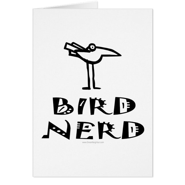 Fågelverksamhet, Fågelskådning, ornitologi Hälsningskort (Framsidan)