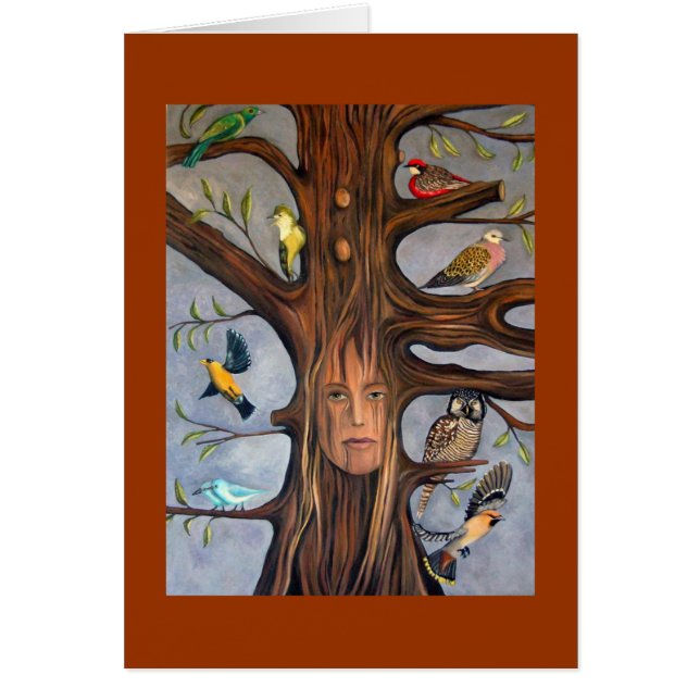 FågelWhisperer Hälsningskort (Framsidan)