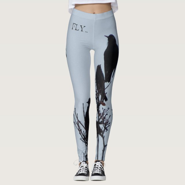 fågelyogadamasker! leggings (Framsida)