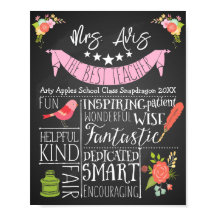 Fåggåva till blommigten för bästa läraruppskattnin