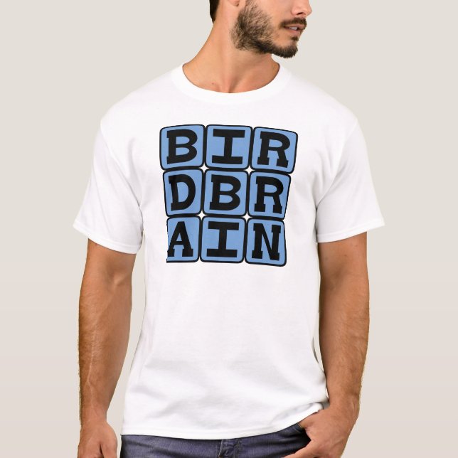 Fåghjärna, Fågelskådare Tee Shirt (Framsida)
