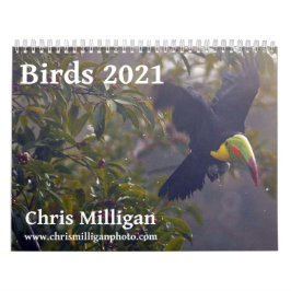 Fåglar 2021 Kalender av Chris Milligan