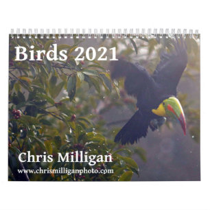 Fåglar 2021 Kalender av Chris Milligan