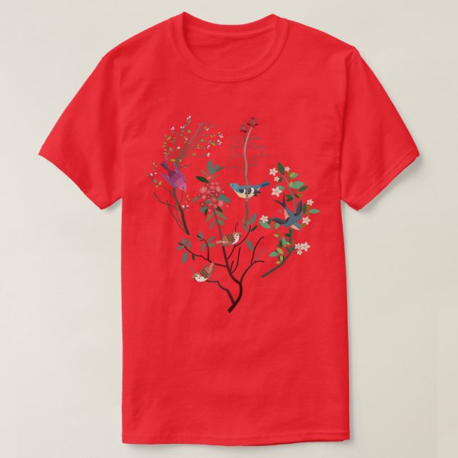 Fåglar 33 t shirt (Design framsida)