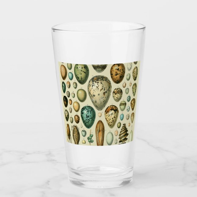 Fåglar ägg Franska Fisk Ägg Konst Glaskopp (Framsida)