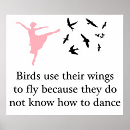 Fåglar användor vingar att flyga skriva ut/poster poster