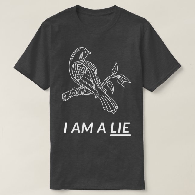 Fåglar Arent Real Jag är Ljugit T Shirt (Design framsida)