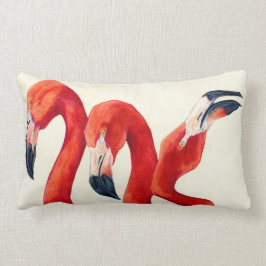 Fåglar av a-fjädern - flamingoen kudder lumbarkudde