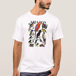 Fåglar av amasonen tee shirt