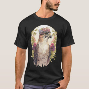 Fåglar av Bett blommor i Krona Flora T Shirt
