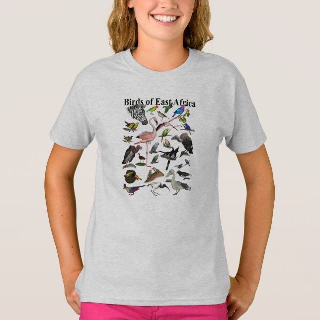 Fåglar av East Africa Tee (Framsida)