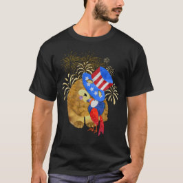 FÅGLAR AV EN FJÄDER JULI 4 CHOW T-Shirt
