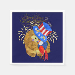 FÅGLAR AV ETT FJÄDER-PAPPRA NAPKINER PAPPERSSERVETT