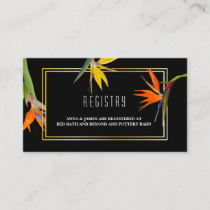 Fåglar av för bröllopregistrering för paradis tilläggskort