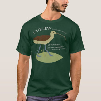 Fåglar av Irland Curlew T Shirt