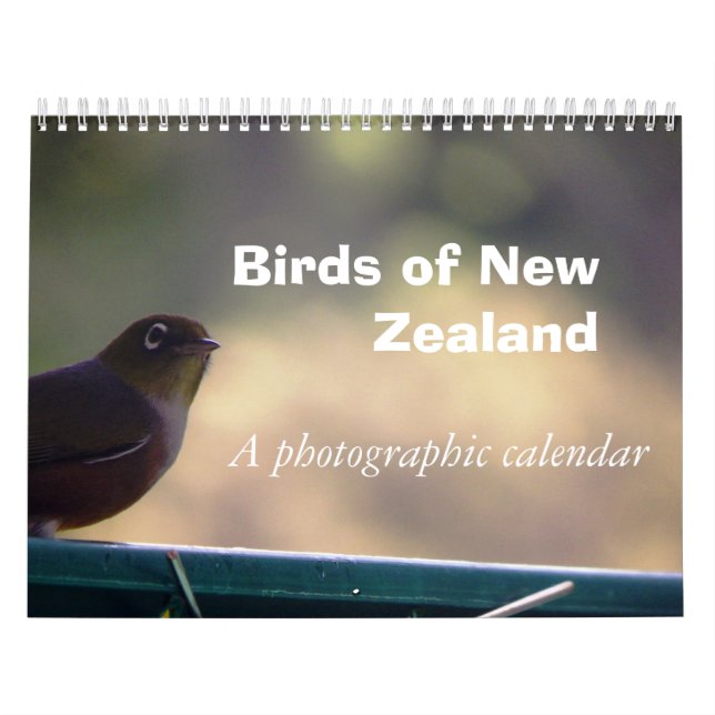 Fåglar av nyazeeländskt kalender (Omslag)