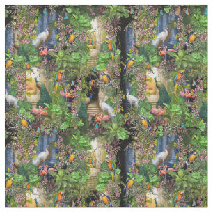 Fåglar av Paradise Repeat Design Tyg