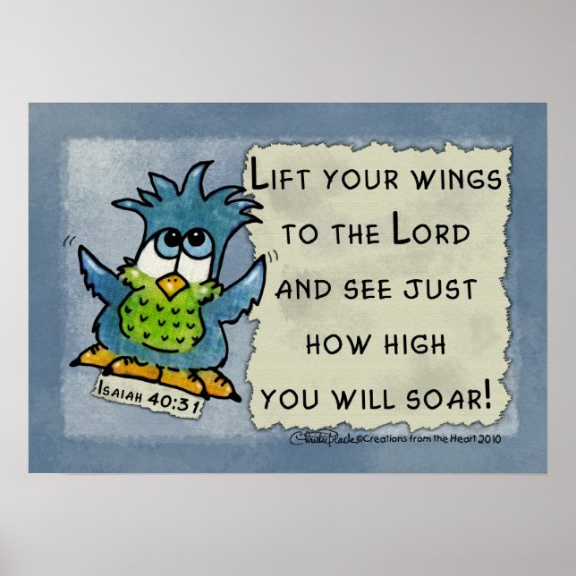 Fåglar av Pray-Soar-Isaiah Poster (Framsidan)