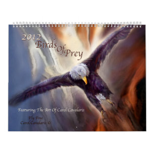 Fåglar av rovkonstkalendern 2012 kalender