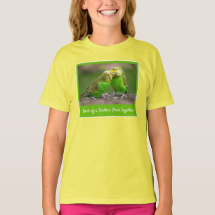 Fåglar av samma fjäder flockas ihop undulat t shirt