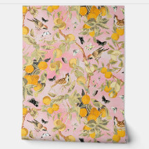 Fåglar av tropiska Vintagar i Fruit Garden Chinois