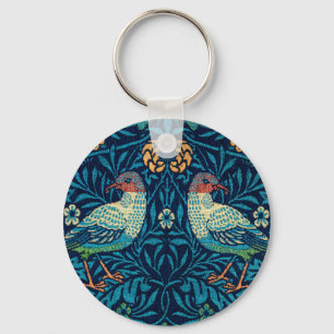 Fåglar av William Morris Nyckelring