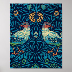 Fåglar av William Morris Poster