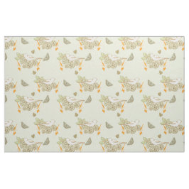 Fåglar Berries and Butterflies Fabric Tyg