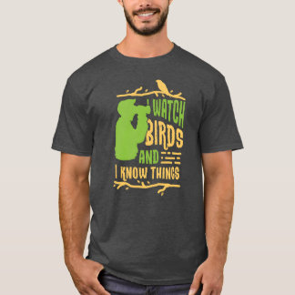 Fåglar Bird Älskare Watch Birds Gift Idea Birthday T Shirt