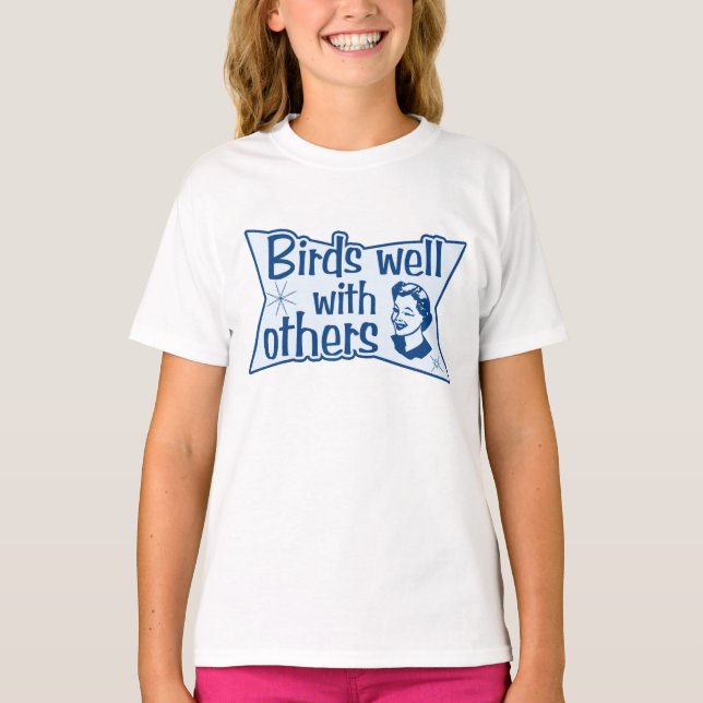 Fåglar bra med andra t-shirt (Framsida)