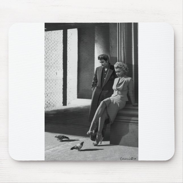 Fåglar CON19BWD1 av en Feather.tif Musmatta (Framsidan)