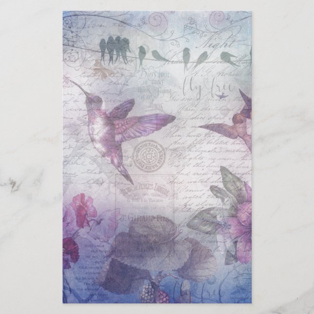 Fåglar Decoupage (Framsida)