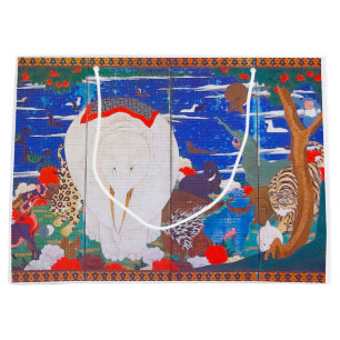 Fåglar, djur och Blommar växter(Höger)Jakuchu