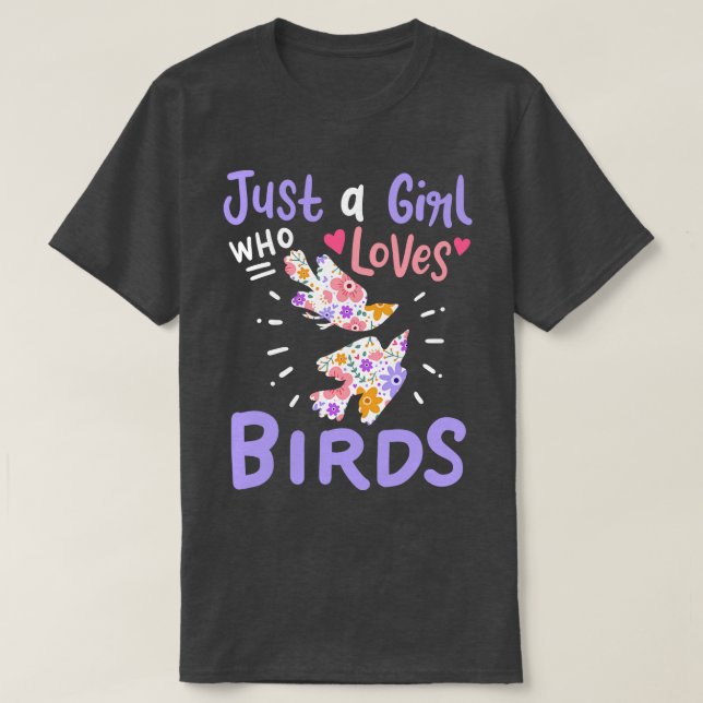 Fåglar Fåglar Älskare T Shirt (Design framsida)