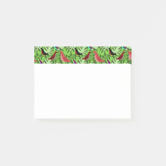 Fåglar, fåglar, fåglar post-it block (Framsida)