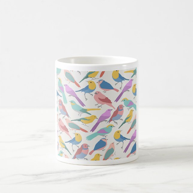 Fåglar Färg Kaffemugg (Skapare uppladdad)