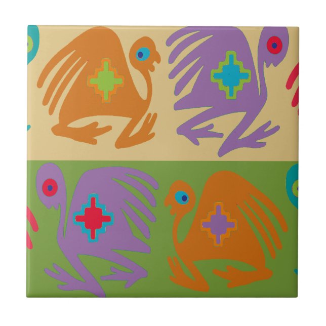 Fåglar från Peru Kakelplatta (Framsidan)