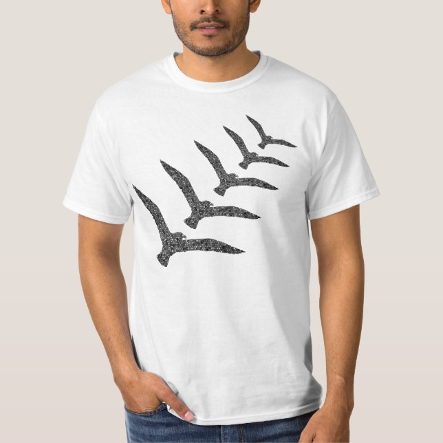 Fåglar Galore T-shirt (Framsida)