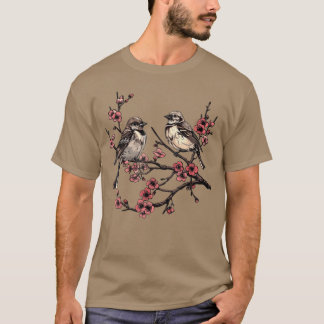 Fåglar Gren Birding Watcher vintage T Shirt