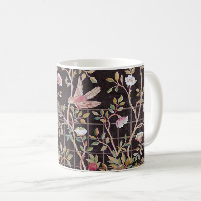 Fåglar i Blomsterträdgården, William Morris Coffee Kaffemugg (Framsida höger)